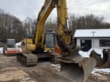 2019 Komatsu HB215LC-3 crawler excavator, front three-quarter view