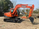 2024 Doosan DX75-9C mini excavator, side view