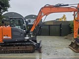 2022 Hitachi Zaxis 85USB mini excavator, side view