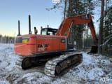 2007 Hitachi Zaxis 210LC crawler excavator, rear three-quarter view