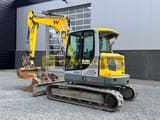 2022 Wacker Neuson EZ80 mini excavator, rear three-quarter view