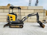 2010 Volvo EC18C mini excavator, side profile view