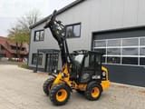 2022 JCB 403 Smart Power High Lift wheel loader, front three-quarter view