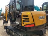 2024 Sany SY55C mini excavator, rear three-quarter view