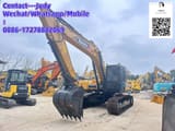 2023 Sany SY215 crawler excavator, front three-quarter view