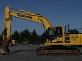 2018 Komatsu PC210LC-11 crawler excavator, side profile view