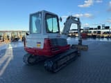 2017 Takeuchi TB250 mini excavator rear three-quarter view