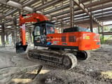 2022 Hitachi Zaxis 350 crawler excavator, rear three-quarter view