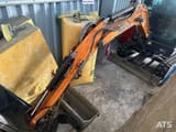 2011 Hanix H15B mini excavator, high-angle boom view