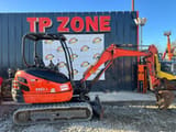 2016 Kubota KX61-3 mini excavator, side view