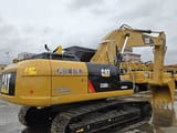 2020 Caterpillar 330D2L crawler excavator, rear three-quarter view