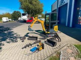 Kubota BK1250KSR mini excavator with accessory package