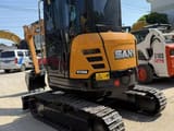 2020 Sany SY35U mini excavator, rear three-quarter view