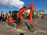 2023 Kubota KX042-4A mini excavator, front three-quarter view