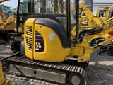 Komatsu PC30MR mini excavator, side view