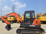 2021 Doosan DH55 mini excavator, side profile view