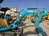 2024 Kubota U35 mini excavator, side view