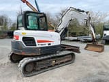 2017 Bobcat E85 crawler excavator, rear three-quarter view