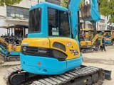 2023 Kubota U40 mini excavator, rear three-quarter view
