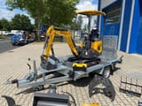 2026 Berger Kraus BK1000JSR mini excavator on trailer