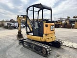 2016 Caterpillar 302.7DCR mini excavator, rear three-quarter view