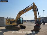 2019 Caterpillar 323 crawler excavator, rear three-quarter view