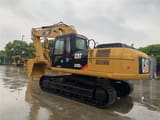 2023 Caterpillar 325D2L crawler excavator, rear three-quarter view