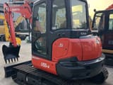 2022 Kubota U55-4 mini excavator, front three-quarter view