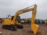 Komatsu PC130 crawler excavator, side view
