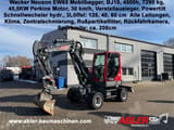 2019 Wacker Neuson EW65 wheel excavator, front three-quarter view