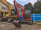 2018 Kubota KX155-3 mini excavator, front three-quarter view