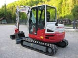 2020 Takeuchi TB260 mini excavator, three-quarter view