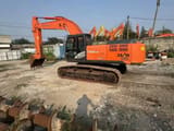 2019 Hitachi Zaxis 350 crawler excavator, side view