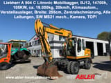 2012 Liebherr A904 C LITRONIC wheel excavator, front three-quarter view
