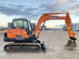 2021 Doosan DX60C mini excavator side view
