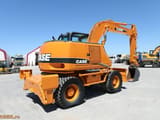 2007 CASE WX145 wheel excavator rear three-quarter view