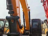 Hyundai R220LC-9S crawler excavator boom and cab view