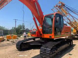 Doosan DX300 LC crawler excavator, side view