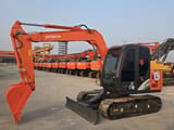 2023 Hitachi ZX70 mini excavator, side profile view