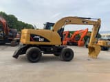2021 Caterpillar M315D wheel excavator, side profile view