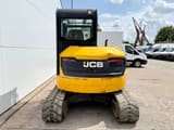 2018 JCB 48Z-1 mini excavator, rear view