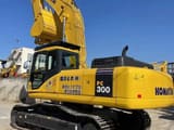 2020 Komatsu PC300 LC-7 crawler excavator, rear three-quarter view