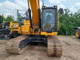 2023 JCB JS220X crawler excavator, front view
