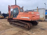 2008 Doosan DX225LC crawler excavator, rear three-quarter view