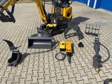 2026 Berger Kraus BK1000JS mini excavator with attachments