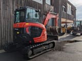2021 Kubota U50-5 mini excavator, three-quarter front view