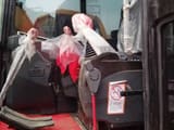 2021 Sany SY55C mini excavator interior cab view