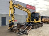 2017 Komatsu PC138US-11 crawler excavator, side view
