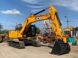 2023 JCB 215LC crawler excavator, side profile view