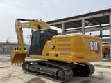 2023 Caterpillar 330GC crawler excavator, rear three-quarter view
